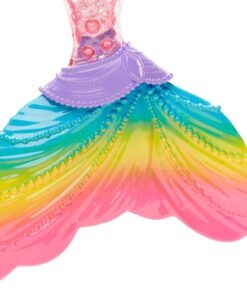 Barbie Dreamtopia Doll, Rainbow Lights Mermaid with Glimmering Light-Up Rainbow Tail, Headband and Blonde Hair Twinkle Lights 35 71ZLj3yYKL