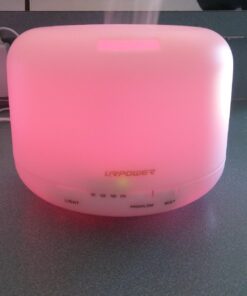 URPOWER 500ml Aromatherapy Essential Oil Diffuser Humidifier Room Decor Lighting with 4 Timer Settings, 7 LED Color Changing Lamp and Waterless Auto Shut-Off A-yellow 33 71ZM0oESxaL