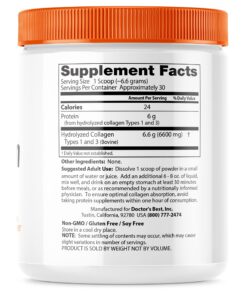 Alternative view of Doctor's Best Pure Collagen Types 1 & 3, Promotes Healthy Skin Hair & Nails – Bone & Joint Support, 7.1 Ounce (Pack of 1) 7.1 Ounce (Pack of 1)