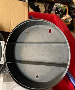 Clock Safe:10-Inch Battery-Operated Analog Clock with Hidden Wall Safe for Jewelry, Cash, Valuables, and More by Trademark Home (Silver) 43 71ZM7URSjeL