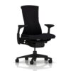 Herman Miller Embody Ergonomic Office Chair | Fully Adjustable Arms and Carpet Casters | Black Balance 25 71ZMjJyFbL