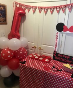 Mad About Minnie Mouse 1st First Birthday Party Balloons Decorations Supplies 17 71ZMjaeG29L