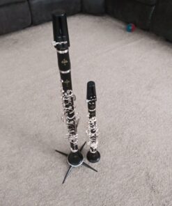 K&M König & Meyer 15222.000.55 Clarinet In-Bell Portable Stand - Lightweight with 4 Leg Folding Base - Fits A and B Clarinets - Stable Secure Base - Professional Grade - Made in Germany - Black 33 71ZNQ8sexXL
