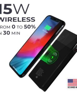 2021 updated - Qi wireless power bank fast charging - Lightning 15W Qi wireless portable charger - Premium iPhone, Android USB C power bank 10000 mah 38 71ZOSad8fiL