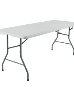 Best Choice Products 3-Piece 6ft Portable Folding Weather-Resistant Resin Table and Bench Set w/Carrying Handles and Rubber Foot Caps for Picnic, Home, and Commercial Use, White 12 71ZOc39dTL