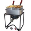 King Kooker 1618 16-Inch Propane Outdoor Cooker with Aluminum Pan and 2 Frying Baskets, Multicolor 36 71ZPGhyde7L