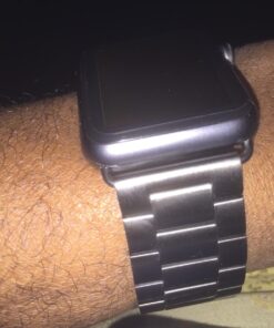 Simpeak Business Metal Band Compatible with Apple Watch Series 9 8 7 (45mm) Series 6 SE 5 4 (44mm) Series 3 2 1 (42mm) Women Men Solid Stainless Steel Band Strap Replacement for iWatch 45mm 44mm 42mm 50 71ZR2UQEAOL