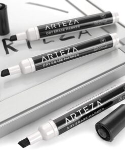 Arteza Black Dry Erase Markers, Bulk Pack of 52 Whiteboard Markers, Chisel Tip, Low-Odor Ink, Long-Lasting & Easy-to-Erase, Ideal for School, Office, Homeschooling and Teachers 13 71ZRKCUluuL