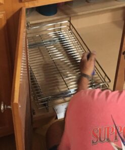 LYNK PROFESSIONAL® Pull Out Cabinet Organizer, 11"W x 21"D - Slide Out Drawers for Kitchen Cabinets - Sliding Pantry Shelves - Roll Out Shelf Storage for Pots, Pans - Lifetime Limited Warranty, Chrome 11" W x 21" D 11x21 Chrome 37 71ZRx5PWeML
