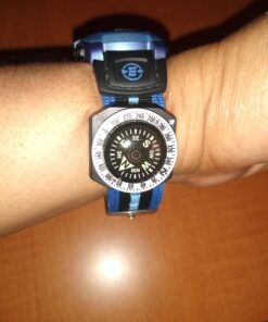 Timex Expedition Digital Chrono Alarm Timer 33mm Watch Blue/Black Stripe 8 71ZSAnyBcoL