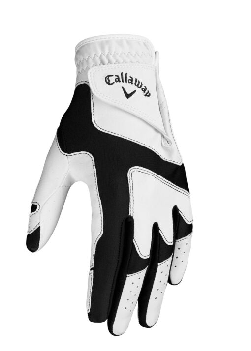 Callaway Golf Opti Fit Seamless Universal Fit Golf Glove White Men's, One Size Fits Most Standard Worn on Left Hand