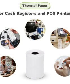 MFLABEL 2 1/4" x 50' Thermal Paper Cash Register POS Receipt Paper (50 Rolls) 2 1/4" x 50' 50 Rolls 14 71ZSenvLC7L