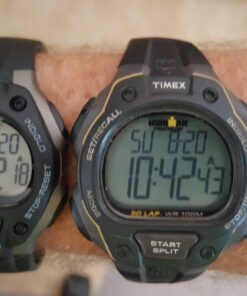 Timex Ironman Classic 30 Full-Size 38mm Watch Black/Gray/Orange Accent 36 71ZShvVNNYL