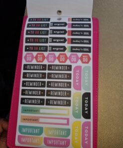 me & my BIG ideas Sticker Value Pack - The Happy Planner Scrapbooking Supplies - Productivity Theme - Multi-Color & Gold Foil - Great for Projects, Scrapbooks & Albums - 30 Sheets, 985 Stickers Total 93 71ZTdZZDFL