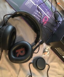 JBL Quantum ONE - Over-Ear Performance Gaming Headset with Active Noise Cancelling (Wired) - Black, Large Headphones 86 71ZThgJyRqL