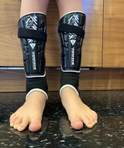 Vizari Malaga Soccer Shin Guards for Kids | Soccer Gear for Boys Girls | Protective Soccer Equipment | Adjustable Straps Black Medium 20 71ZTjiffJvL