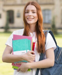 JoyNote 2 Pack Hardcover Notebook, Premium Thick Paper Faux Leather Writing Journal with Pen Loop, 96 Sheets/192 Pages, 2 Plan Stickers Gifts, 5.75 x 8.25 inches, Aqua Blue 12 71ZTkCp18EL