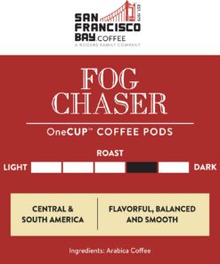 San Francisco Bay Compostable Coffee Pods - Fog Chaser (80 Ct) K Cup Compatible including Keurig 2.0, Medium Dark Roast 80 Count (Pack of 1) 23 71ZUdAjJc9L