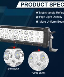 AUXTINGS 12 14 inch 72W Spot Flood LED Light Bar Driving Lights for Boat 4WD JK Wrangler SUV ATV Pickup Truck Boat Ford GMC,DC 12V 24V 12 71ZUeFUZYGL