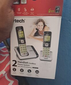 VTech CS6719-2 2-Handset Expandable Cordless Phone with Caller ID/Call Waiting, Handset Intercom & Backlit Display/Keypad, Silver 2 Handsets 35 71ZUiZIwi4L