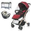 Mosquito Net for Stroller - V-Fyee Durable Baby Stroller Mosquito Net Perfect Bug Net for Strollers, Bassinets, Cradles, Playards, Pack N Plays and Portable Mini Crib (Black) Black 32 71ZUsklYNoL