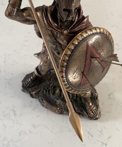 Veronese Design King Leonidas Greek Warrior of Sparta Bronze Finish Statue 16 71ZV02AfTiL