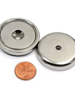 88 LB Super Strong Neodymium Cup Magnets Dia 1.26" w/ #10 Countersunk Hole Plus Matching Strikers & Screws. Made of Neodymium Magnets - Great Round Base Mounting Magnets Super Powerful 2 Packs Cup Magnet 2 pks 20 71ZV6ojJt L