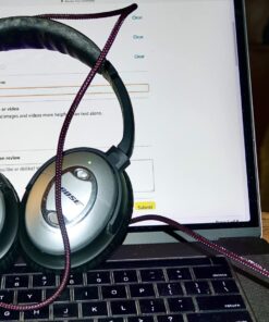 NewFantasia Replacement Audio Upgrade Cable Compatible with Bose QuietComfort 15, QC15 Headphones 1.5meters/4.9feet 1.5m 16 71ZVnT8s6TL