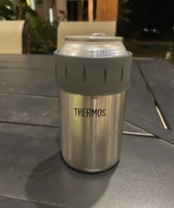 THERMOS Stainless Steel Beverage Can Insulator for 12 Ounce Can, Stainless Steel 24 71ZWAEiImnL