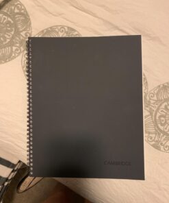 Cambridge Limited Business Notebook, 8-1/4 x 11 Inches, Wirebound, Action Planner, Black (06064) 11" x 8-1/4" 23 71ZWOWiLLfL