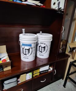 FastRack Fermentation Bucket Home Brewing Wine Fermenter 6.5 Gallon Fermenting Bucket with Lid 100% Food Grade-BPA Free Fermenting Bucket for Your Beer, Wine, Mead 29 71ZXM0nTECL