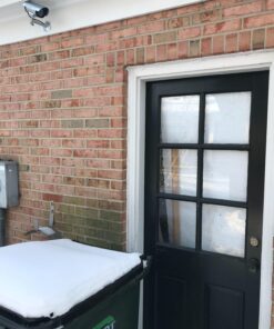 WALI Bullet Dummy Fake Surveillance Security CCTV Dome Camera Indoor Outdoor with one LED Light Warning Security Alert Sticker Decals (TC-S4), 4 Packs, Silver 45 71ZXfMKMg3L