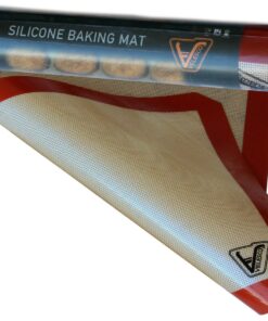 Silicone Baking Mat - Set of 3 Half Sheet (Thick & Large 11 5/8" x 16 1/2") - Non Stick Silicon Liner for Bake Pans & Rolling - Macaron/Pastry/Cookie/Bun/Bread Making - Professional Grade Nonstick 25 71ZXkew9oSL