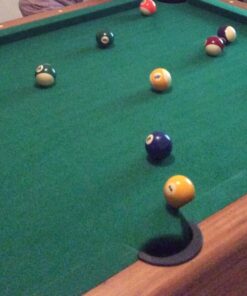 Mizerak Dynasty Space Saver 6.5' Billiard Table with Leg Levelers, Automatic Ball Return, and Classic Green Nylon Cloth 87 71ZZBKm0c1L