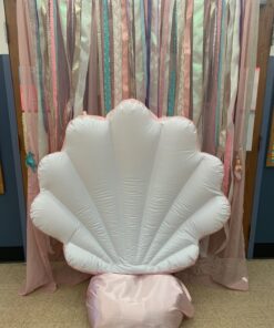 Giant Inflatable Seashell Design Pool Float | Pretty Summer Party Beach Floats. … (Pink) Pink 18 71ZZLh6JY2L