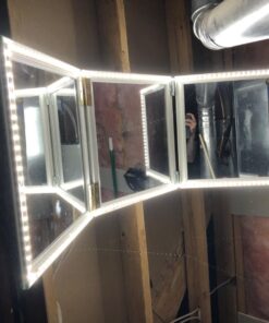 JUNWEN 20FT White LED Strip Lights Dimmable 6000K 360LEDs Mirror Rope Strip Lighting Under Cabinet LED Tape Lights with UL Power Supply for Makeup Kitchen Dining Room Wedding Daylight White 34 71Za3dNM9RL