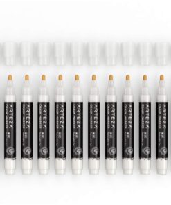 ARTEZA Liquid White Chalk Markers Set of 12, Fine Tip, Includes 12 Replaceable Chisel Tips & 1 Tweezer, Dust-Free & Washable Water-Based Pens for Chalkboards, Car Windows, Menu Boards & Signs 11 71ZbHWMpaL