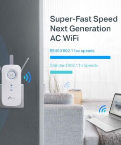 TP-Link AC1750 WiFi Extender (RE450), PCMag Editor's Choice, Up to 1750Mbps, Dual Band WiFi Repeater, Internet Booster, Extend WiFi Range further 36 71ZbfpeZCvL