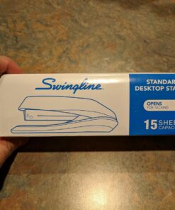 Swingline Stapler, Eco Version Desktop Stapler, 20 Sheet Capacity, Black (54501) 31 71ZdAqAl3xL