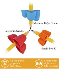 The Pencil Grip Writing CLAW for Pencils and Utensils, Medium Size, 6 Count Blue/Red (TPG-21206) 6 Count (Medium) 16 71ZdC1yAHL