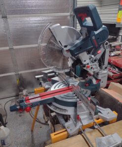 Bosch Power Tools GCM12SD - 15 Amp 12 Inch Corded Dual-Bevel Sliding Glide Miter Saw with 60 Tooth S with Bosch Portable Gravity-Rise Wheeled Miter Saw Stand T4B w/ Portable Wheeled Stand 3 71ZddRoyMyL