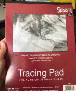 Darice 9”x12” Artist’s Tracing Paper, 100 Sheets – Translucent Tracing Paper for Pencil, Marker and Ink, Lightweight, Medium Surface (97490-3) 21 71ZgvVcga1L
