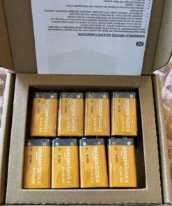 Amazon Basics (Pack of 8) 9 Volt Alkaline Performance All-Purpose Batteries, 5-Year Shelf Life, Packaging May Vary 1 Count (Pack of 8) 24 71Zh7yhpBCL