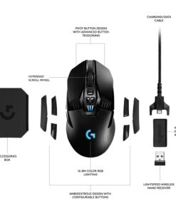 Alternative view of Logitech G903 LIGHTSPEED Gaming Mouse with POWERPLAY Wireless Charging Compatibility