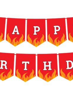 Blue Orchards Firefighter Standard Party Supplies Pack (109 Pieces for 20 Guests) - Fireman Party Plates and Napkin, Fire Truck Birthday, Boy Birthday Party Decorations, Firefighter Theme Party Fire Truck Party Supply Packs 14 71ZhZSvefrL