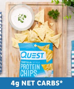 Quest Nutrition Tortilla Style Protein Chips, Ranch, Baked, 19g Protein, Low Carb, Gluten Free, 1.1 Ounce (Pack of 12) 26 71Zhdp4v3L