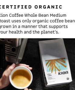 Kion Organic Ground Coffee, Tested for Toxins, Ethically Sourced, Rich, Bold, and Smooth, Medium Roast 12 Oz (1 Pack) Ground Medium Roast 12 Ounce (Pack of 1) 9 71ZhnYePLHL