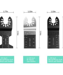 50 Pack Professional Pro Grade Wood/Bi-Metal Oscillating Saw Blades Universal Quick Release Multitool Tool Blade Japan Tooth for Bosch, Craftsman, FEIN, Ridgid, TCH, Makita, Milwaukee 16 71ZhzNgZdpL