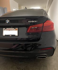 Alternative view of BMW Black Stainless Steel License Frame with M Logo