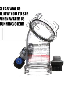 Valterra 45 Degree Hydroflush Attachment with Removable Anti-Siphon Valve for RV, Camper, Trailer -F02-4100 12 71Zj6ansgL